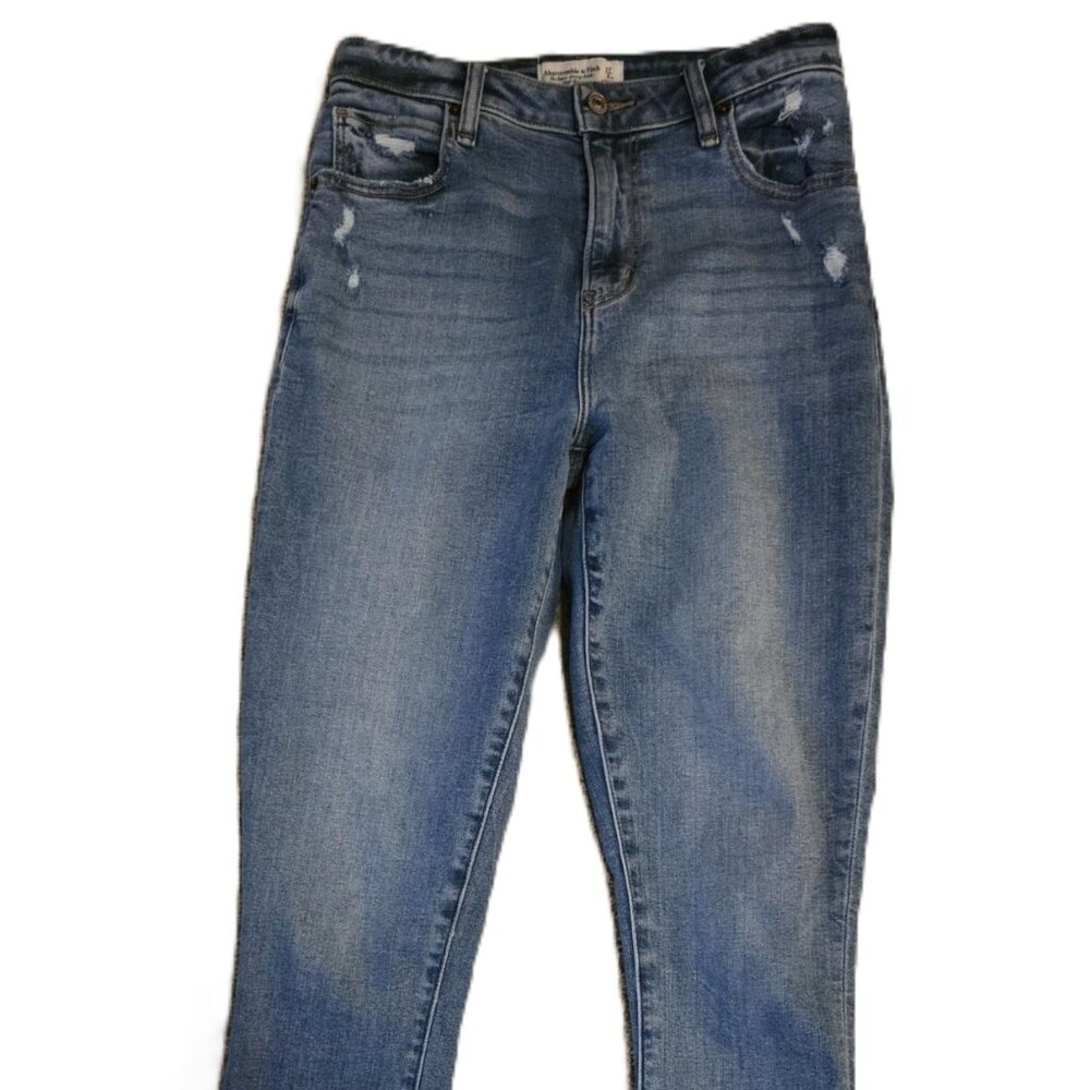 ABERCROMBIE & FITCH Women's 27/4 Super Skinny Ankle High Rise Curve Love - Picture 4 of 5